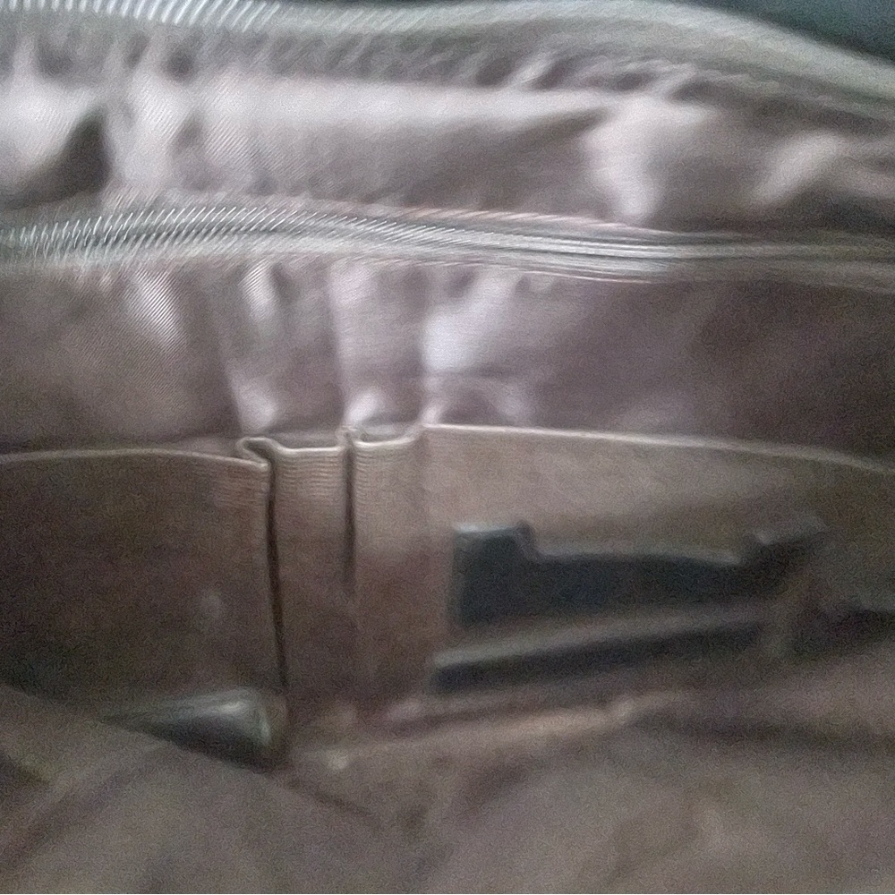 Hartmann Brown Leather Aviator Expandable Briefcase Laptop Bag MSRP $550 - Picture 3 of 7